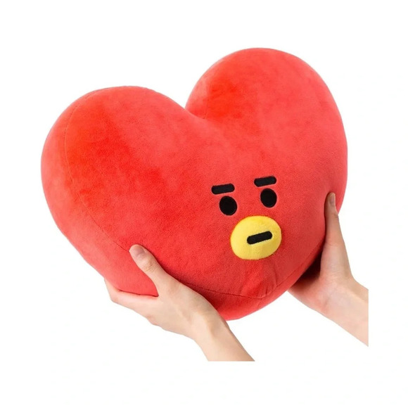NWT ❤️ BT21 BTS Large Tata Plushies Red Heart Stuffed Animals Plush - Picture 1 of 14
